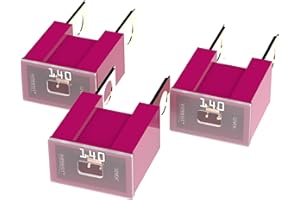 AUPROTEC Fusible Bloc mâle PAL B, OTO BT Japon 30-140 A, Choix: 140A ampères, Rouge foncé, 3 pièces