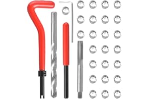 ZXX 30pcs M8 x 1.25 Thread Repair Kit, Car Helical Coil Repair Set, Compatible Hand Tool Set