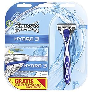 Wilkinson Sword Hydro 3 Economy Pack, 5 Blades Plus Razor