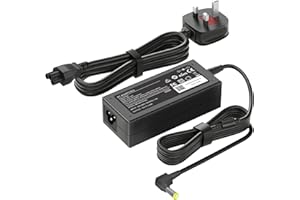 ETSSEMBO 19V 3.42A Power Supply Adapter Compatible with HP Pavilion Monitor 20" 21.5" 22" 23" 23.8" 25" 27" IPS LED HD Display 22f 22y 24f 27f 27fh 24y 24fh 27fw 27w 22w Gaming Monitor UK Plug Charger