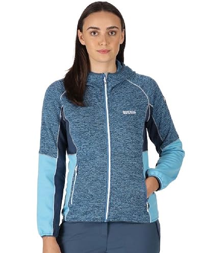 Forro Polar Mujer Chaqueta Regatta Hepley Fleece Gris Blanco