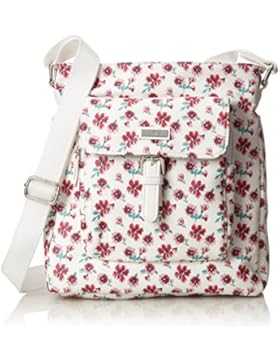 Tom Tailor Acc Damen Rinapu Flower Umhängetasche, Weiß (Weiss), 7x27.5x25 cm