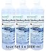 Bio Chem Shaving Head Cleaner Value Pack 3X1000 ML BOTTLE SET I Dermatologically Tested I Brown CCR I Philips I Shave Care I Station I I I Nose Hair Trimmer Electric Shaver Beard Trimmer Shaver, Hair Clipper Rotary Shaver 1000ml