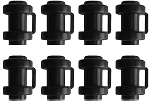 Supatmul 8 Capuchons Poteau Trampoline, Capuchon Poteau clôture Trampoline, Capuchons Protection Trampoline pour Crochet Filet pièces et Accessoires Trampoline, 25 mm, Noir