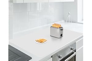 AECHY Silicone Mats for Worktops 90x60x0.2cm, Heat Resistant Mat Waterproof Kitchen Worktop Protector, Extra Large Silicone mat, Nonstick Craft Mat Kitchen Table Placemats for Countertop, Transparent