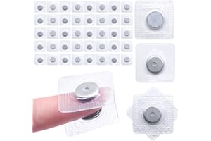 Jamsinmu Magneti nascosti per cucire pulsanti magnetici invisibili cucite in blocco magnetico in PVC per tessuto da cucire, tende, borse di abbigliamento Silver-Y1320