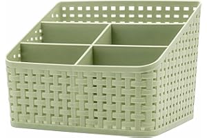 Fai Top Kosz do przechowywania, organizer na kosmetyki, plastikowe pudełko do przechowywania na biurko z 5 siatkami podrzędne etui do przechowywania wielofunkcyjne przechowywanie na biurko biuro