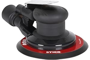 STIER Exzenterschleifer, EXS-120, Länge 187 mm, Schleifteller 150 mm, geeignet für Nass- und Trockenschliff, mit Kletthaftung und 12.000 Umdrehungen pro Minute