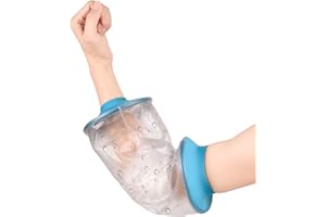 Fasola PICC Line Shower Cover, Waterproof IV & PICC Line Sleeve Protetcor, Adult Reusable Watertight Wound Bandage Sleeve Protector for Elbow, Arm