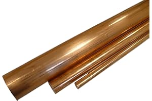 B&T Metall Kupfer E CU Rundstangen Ø 8,0 mm, Länge ca. 1 mtr. (1000 mm +0/-5 mm)