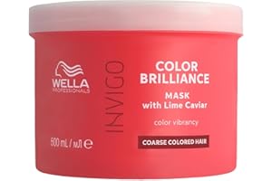 ‎COLOR BRILLIANCE Wella Professionals Invigo Color Brilliance – Farbschutz Conditioner, Haarschaum & Maske für dickes, gefärbtes Haar – mit Vitamin E & Antioxidantien – glättend, pflegend & oxidationsschützend