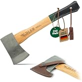 ADLER Yankee Balta 650Gr, Ağa&ccedil; Sap 38Cm, Yeşil/Siyah