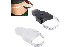 DACATOOW 2 Pack Tape Measure Body, Automatic Retractable Body Tape Measure, Durable Body Measuring Tape, for Body Measurement, Body Fat Measurement Tool