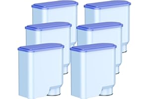 CAEHOMLY 6 filtros de agua compatibles con Philips AquaClean CA6903/10 CA6903/22 CA6903, filtro de agua de repuesto de 2 etapas, apto para cafeteras automáticas Saeco y Philips