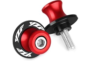 BXMOTO 6mm Coppia di nottolini M6 alza moto supporti per forcellone posteriore delle per Yamaha YZF R1 R3 R6 R6S R25 R125 600R