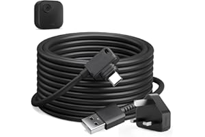 OLAIKE 25ft/7.5m Power Cord and Adapter for Blink Outdoor 4th Gen, Weatherproof USB C Charger Cable and Adapter, Outdoor Extension Cord power supply for All-New Blink Outdoor Camera, Black (1 Pack)