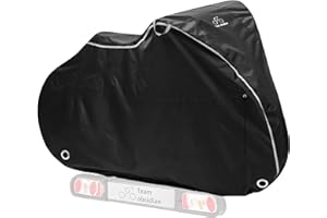 TeamObsidian Bike Cover - Outdoor Bike Storage, Bicycle Transportation or Travel Covers - Waterproof eBike Protection - For 1 to 3 Bikes - Heavy Duty Ripstop 300D Oxford Material