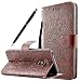 Produktbild Fraelc® LG G6 Hülle Premium Kunstleder Tasche im Bookstyle Klapphülle mit Weiche Silikon Handyhalter Lederhülle für LG G6 Indische Sonne Design Brieftasche - Braun