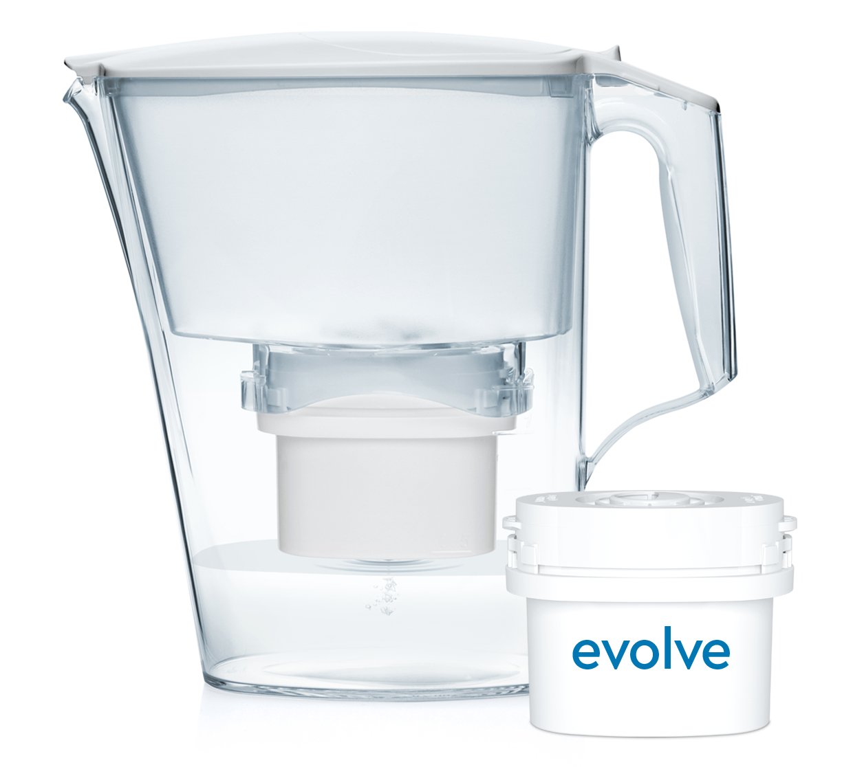 Home Kitchen Water Filter Jug Fit For Fridge + Refill Cartridge Fit