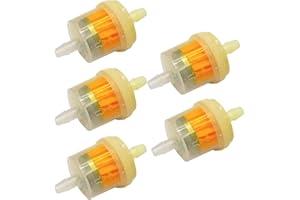 RSYHVG 5 Pcs Gas Inline Fuel Filters Universal Motorcycle Petrol Inline Filters Durable Inline Fuel Filters for Motorcycle Electric Vehicle Electric Tricycle