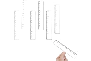 MNIIMALUXE 6 Stück Lineal 15cm,Lineal Set Grundschule,Kunststoff Lineal Transparent Flexibel Präzision,Plastiklineal Durchsichtig,Ruler Kinder,Kleines Messlineal Zentimeter Einteilung für Schule,Büro,Haushalt