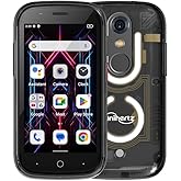 Unihertz Jelly Star (Noir) - Le Plus Petit Smartphone 4G avec lumière LED et écran 3'', Android 13, 8 Go de RAM + 256 Go de R