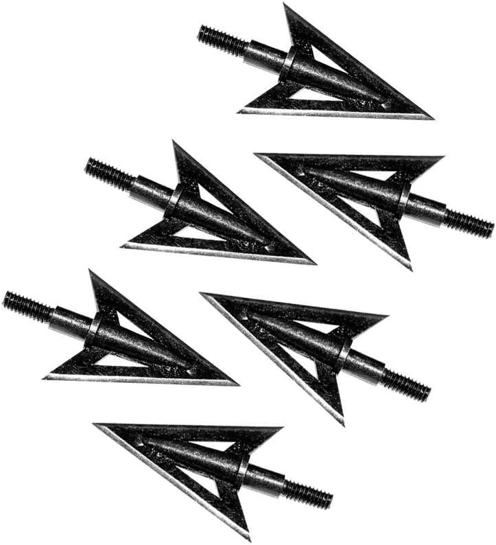 Namvo 6pcs Edelstahl Fisch Pfeil Metall Bogenschie? En Broadheads 100Grain traditionelle Outdoor Jagd Pfeile Kopf