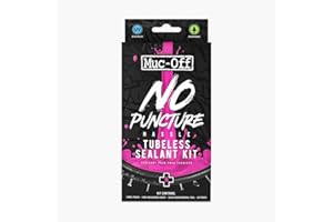 Muc-Off No Puncture Hassle Kit Produit Anti-Crevaison Pneu Tubeless - Kit Produit Anti-Crevaison Vélo avec Colorant de Détection UV - Bouche les Déchirures et les Trous jusqu'à 6 mm