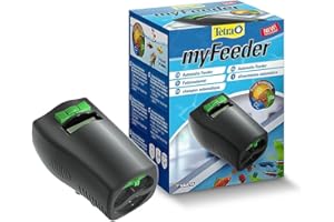 Tetra 4004218260085 Automatyczny Podajnik Karmy do Akwarium, Czarny/Zielony