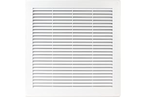 MKK Ventilation Grille 300x300 with fly net. White plastic(TRU-10) by FUSSY CHOICE LTD