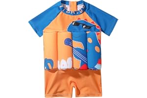 IMEKIS Maillot de Bain Flottant Dinosaure pour Garçon Une Pièce Aide À La Natation Garçons Bouées Maillot De Bain avec Réglable Flottabilité Maillots De Bain Apprentissage De La Natation Costume