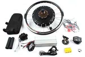 Bathrena 20-Inch Electric Bike Conversion kit|250W/1000W-LED Electric Bicycle Hub Motor 36V/48V Electric Bike Front/Rear Conversion kit Motor E-bike Conversion kit