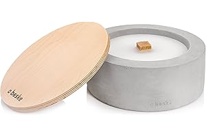 ‎BETONFEUER Betonfeuer® - Das Original der Beske-Manufaktur | Modell 'Taal' | Ø25cm mit Dauerdocht | Wiederbefüllbare Fackel | Unendliche Brenndauer | Recycling von Kerzenwachs | Tischfeuer Fackel