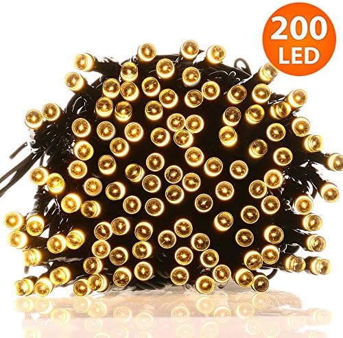 Waterproof Solar String Lights 72ft 200 LED Fairy Lights for Outdoor Garden Landscape Lawn Patio Wedding Party Xmas Tree Home Decoration