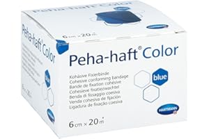 PRUOHTM Hartmann 9324731, Peha-Haft Bandaż kompresyjny niebieski, 6 cm x 20 m
