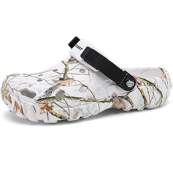 Sabots Jardin Homme Camouflage FLIOZY - Légers Respirants EVA - Pour Plage, Piscine, Randonnée