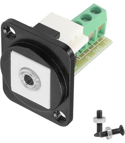 Adaptateur TRS 3.5 Mm Fileté Court – Connecteur Panneau Femelle/Femelle Pour Extension Audio