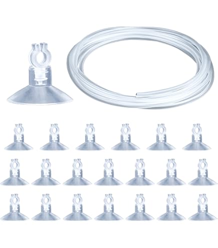 Sourcing Map 2 Stück Saugnapf-Clip Für Aquarium – 33 Mm Durchmesser, Schwarz, Hält Heizer & Schläuche