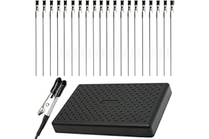 LAMXD Set di morsetti per pittura a spruzzo, Alta qualità 20 pezzi Clip a coccodrillo con supporto di base per aerografo Hobby Model Parts Models Assemblare, Kit Colori Modellismo per Fai Da Foto, Memo