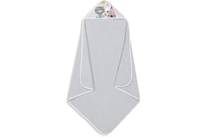 Interbaby Cape du Bain 400 GSM Coton Terry Modèle Indio Gris 100 x 100 cm