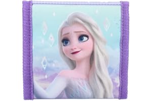 mybagstory - Portefeuille - Porte Monnaie - La Reine des Neiges - Bleu - pour Enfant - Ecole - Maternelle - Garderie - Vacances - 10 cm - Idée Cadeau