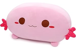Yamepuia Axolotl Plush Pillow Toy, 35CM Soft Pink Axolotl Pillow Cute Plushies, Kids Toys Axolotl Stuffed Animals Pillow for Kids Birthday Gifts