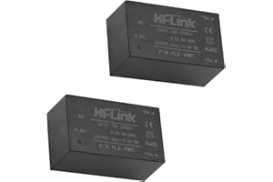 QIQIAZI Mini module d'alimentation 220 V à 5 V, module d'alimentation isolé AC-DC QIAZI, compatible avec Arduino et RPi(2 PCS)