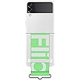 Samsung Galaxy Z Flip 3 Phone Case, Silicone Protective Cover With Strap, Heavy Duty, Shockproof Smartphone Protector, Us Version, White,Ef-Gf711Twegus