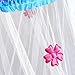 Princess Bed Canopy - Beautiful Rainbow Childrens Bed Canopy With Coloured Flowers - Quick and Easy To Hang Girls Bedroom Accessories - Perfect Gift for Girls, Daughters and Granddaughters