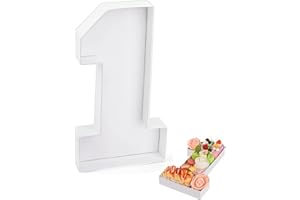 Hayaww Boîte À Bonbons Numérique Numéros Coffret cadeau 3D Plateau décoratif en carton mâché à remplir d'anniversaire en Carton Grands Numéros en Carton pour anniversaire anniversaire (1)