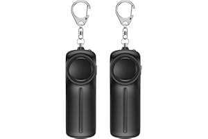 ANKILO (Versión actualizada) Alarma personal, alarma de bolsillo, llavero de 130 dB, alarma de pánico, alarma de autodefensa con lámpara LED para mujeres, niños, niñas, ancianos, 2 de