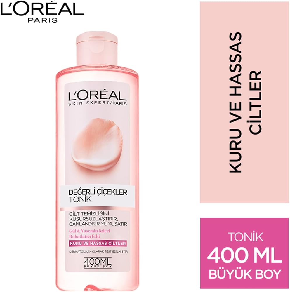 L’Oréal Paris Değerli Çiçekler Tonik Kuru ve Hassas Ciltler (400 ml)