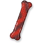 Nylabone Dokulu Dura Chew sığır eti Jerky-Power-Chew &ndash; son derece g&uuml;&ccedil;l&uuml; &ccedil;iğneme k&ouml;pekler i&ccedil;in &ccedil;iğneme kemiği &ndash; Boyut XS &ndash; 7 k