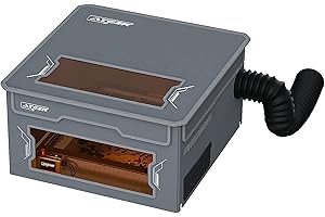 ATEZR Grabador Láser Recinto 76 x 73 x 40cm, Resistente al Fuego, Resistente al Agua y al Sonido para Mayoría Grabador Láser, Aislado Contra Humo y Olores, Ventana Transparente para Protección Ocular